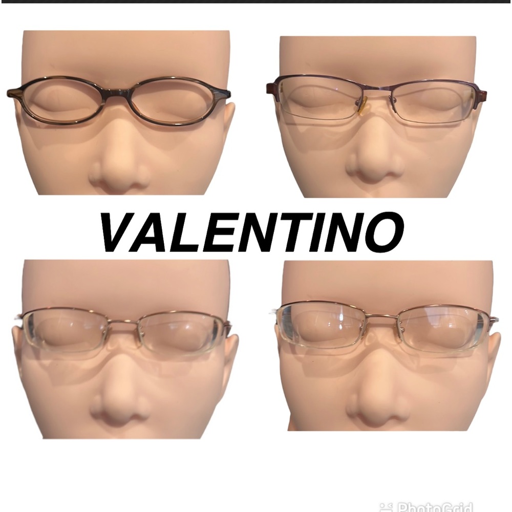 Lot of 4 authentic Valentino vtg prescription eyeglasses frames
